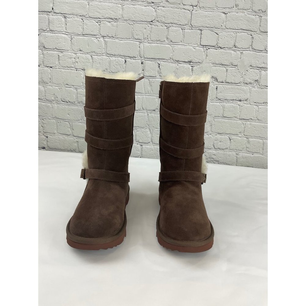 AUTHENTIC UGG 1102529 KIDS  MADDI TRIPLE  BUCKLE TALL BOOTS